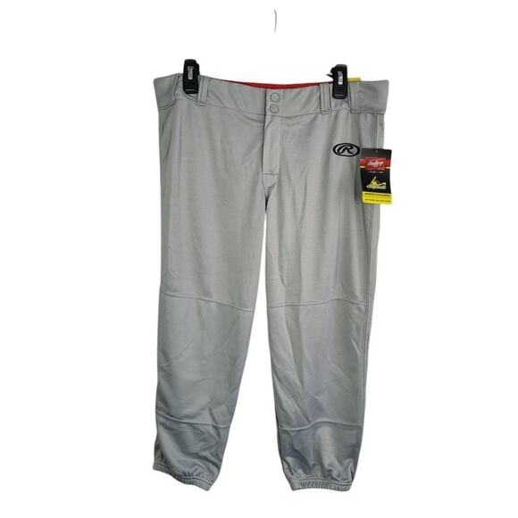 Rawlings Launch Low Rise Softball Pants Women's XL Gray Knicker Gel Grip NWT - Picture 1 of 12